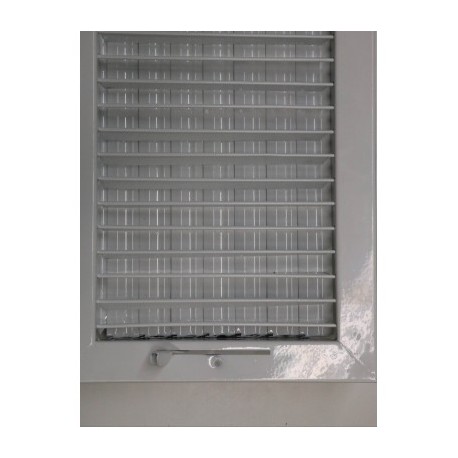 REJILLA PARA DUCTO AJUSTABLE COLOR BLANCA 8"X18"