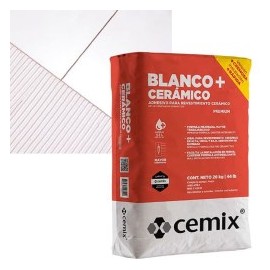 ADHESIVO BLANCO CERAMICO PLUS 20 KG CEMIX