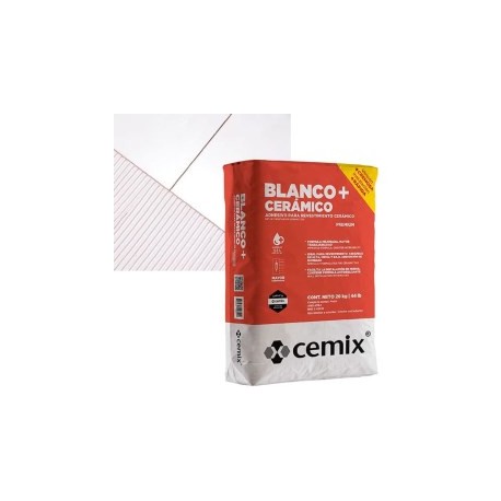 ADHESIVO BLANCO CERAMICO PLUS 20 KG CEMIX