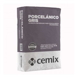 ADHESIVO PORCELANICO GRIS 20 KILOGRAMOS CEMIX