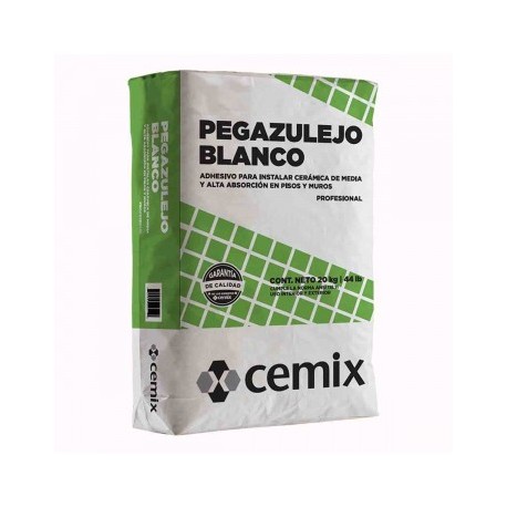 PEGAZULEJO BCO 20KG CEMIX