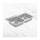 TARJA DE ACERO INOXIDABLE 84X48X15 CENTIMETROS...
