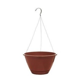 MACETA COLGANTE PLASTICO 10 " TERRACOTA No....