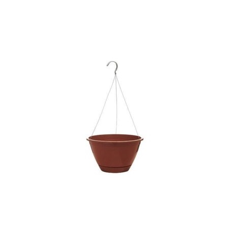 MACETA COLGANTE PLASTICO 10 " TERRACOTA No....