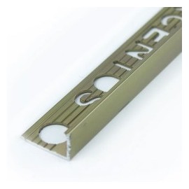 PERFIL "L" COBRE BRILLO 10MM X 2.44MT